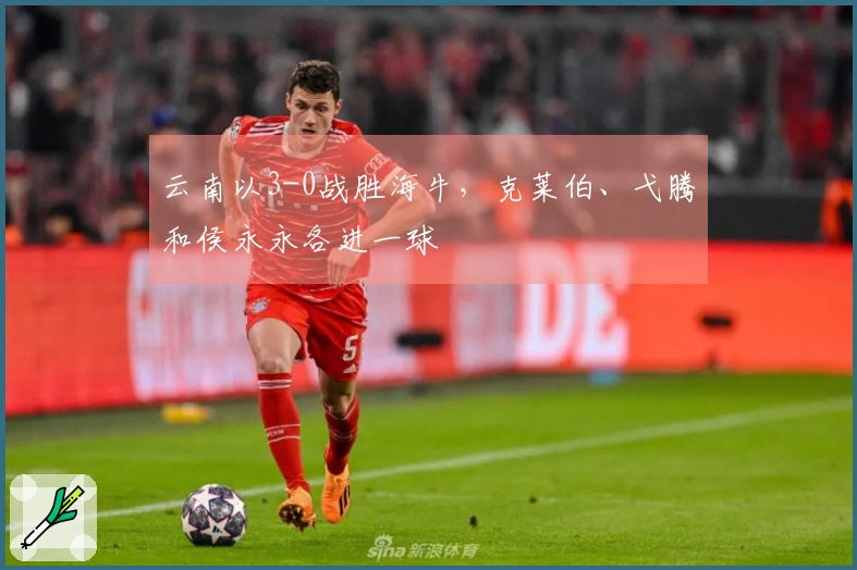 云南以3-0战胜海牛，克莱伯、弋腾和侯永永各进一球